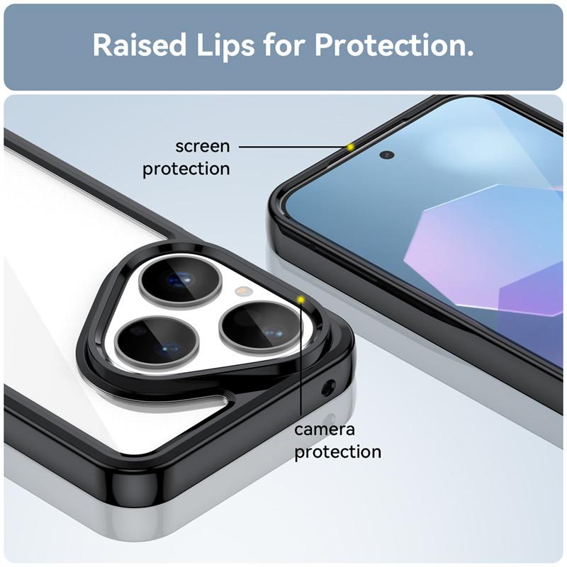 For Huawei Pura 80 Case Huawei Pura 80 Cover Funda Shockproof Clear PC + TPU Silicone Protective Phone Cover For Huawei Pura 80