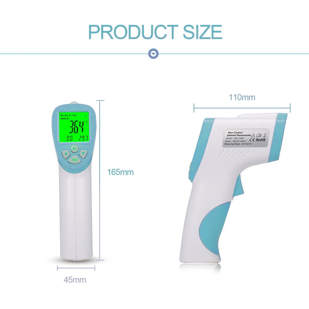 Digitales Infrarot-Stirnthermometer, berührungsloses Temperaturmessgerät für Babys und Erwachsene