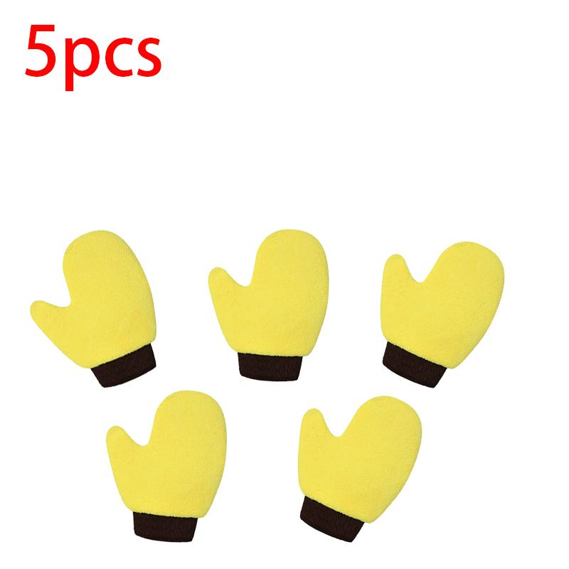 1/3/5pcs Microfiber Car Wash Gloves Double Sided Coral Fleece Car Polishing Washing Mitt Gloves for Car Home Cleaning