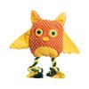 Colorful Owl Plush Dog Toy, Chewable Interactive Training Toy, Sound,Making Pet Toy for Dogs, Entertainment