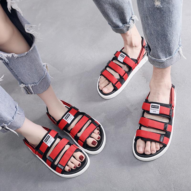 Summer Casual Male Gladiator Sandals Classic Men Beach Shoes Soft Slippers Buckle Strap Couples Sandalias Size 35-46