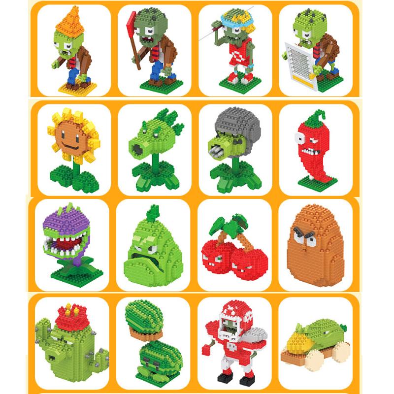 Vs Plants Zombies Parentchild Interactive Boxed Educational Building Toy Block