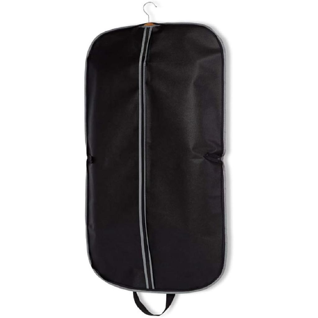 Brown Leather Suit Cover Zipper Closure Garment Protector Travel Coat Case Storage Pouch