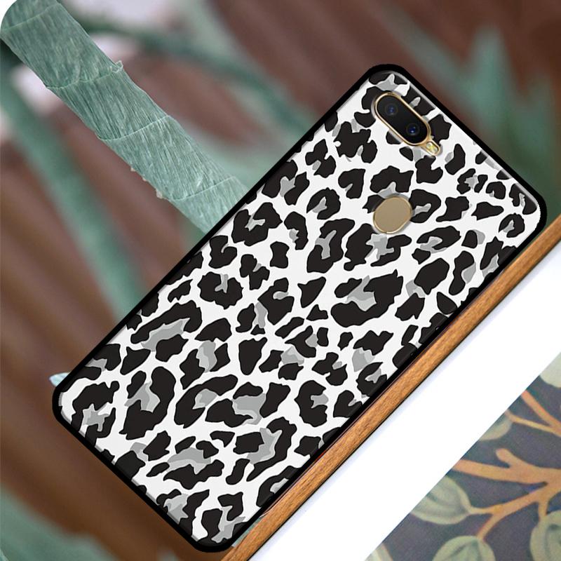 Leopard Print Black Cheetah Pattern Cover For OPPO A52 A72 A54 A74 A94 A1K A15 A83 A91 A5 A9 A31 A53 A53S A3S A5S Phone Case