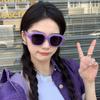 Dopamine Style Square Sunglasses With Antiuv Coating For Fashionable Summer Outings