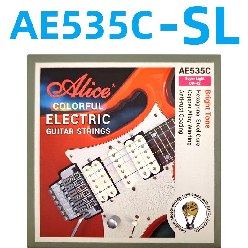 Alice AE535C-SL Electric Guitar Strings, Set of 6, 09-42 Gauge Accessories