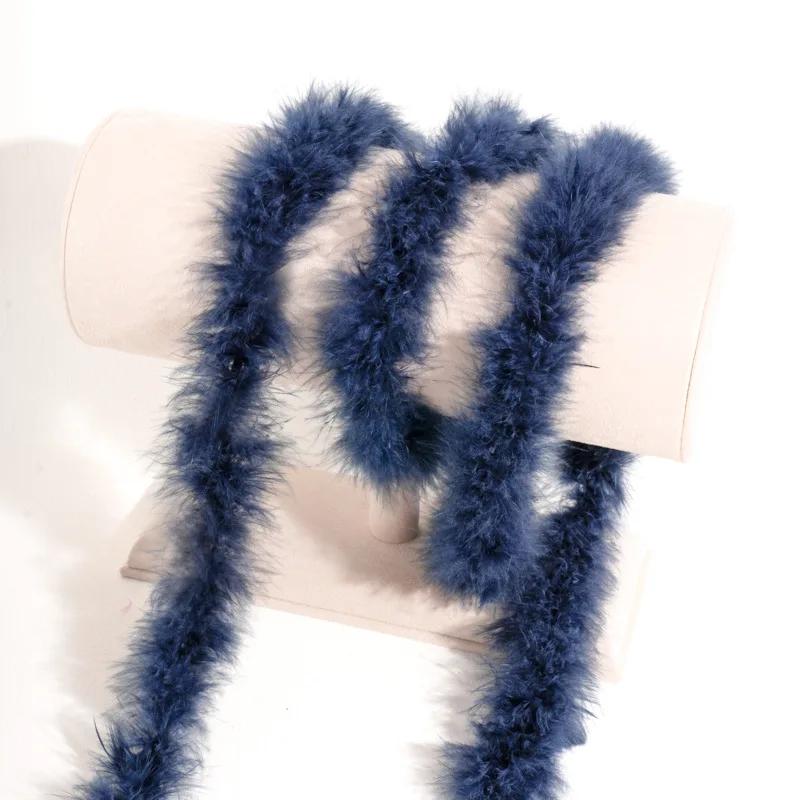 DIY 2M Fluffy Marabou Feather Boa Natural Turkey Feathers DIY Craft Sewing Trim Hat Costume Decor Home Wedding Party Accessories