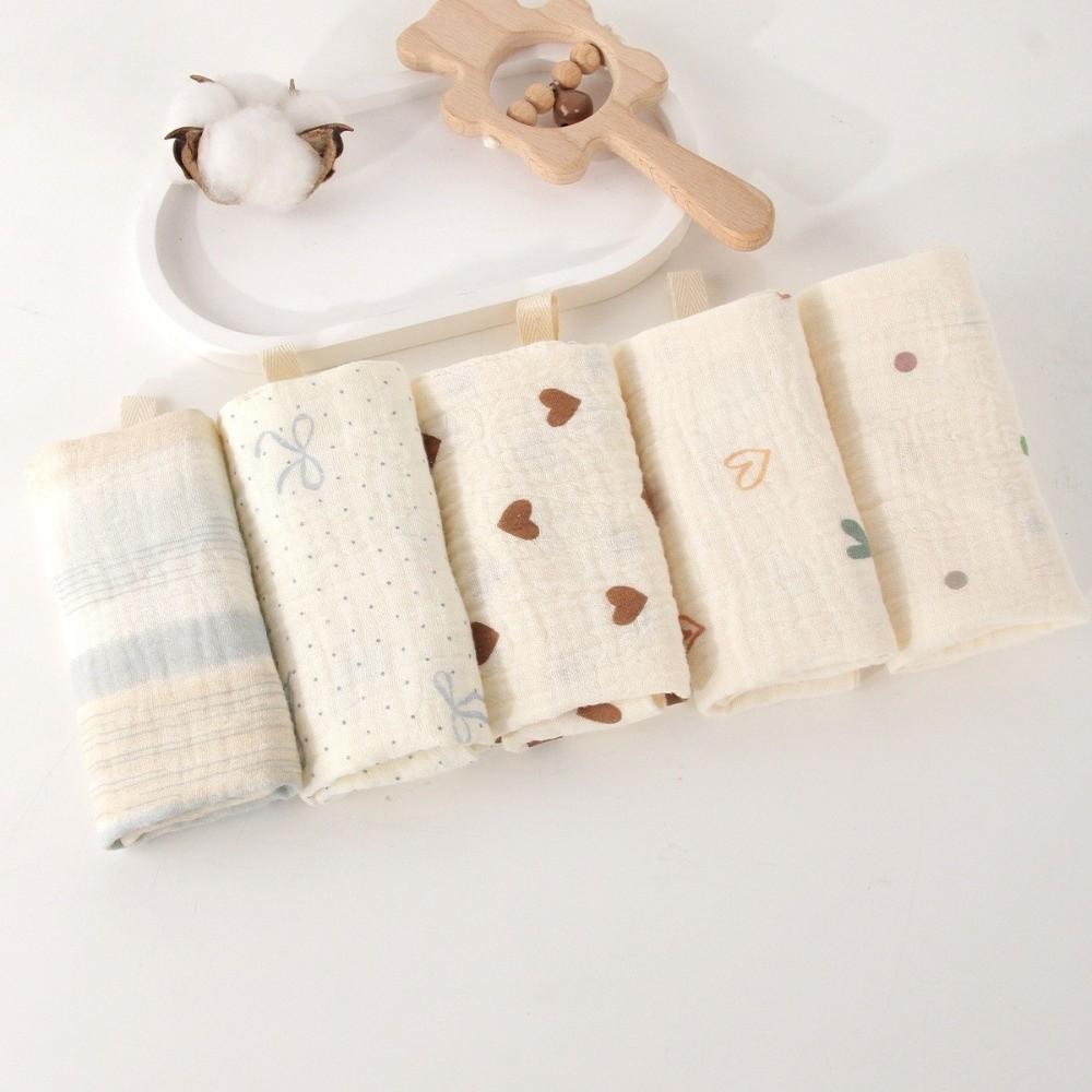 Soft Square Towels 4-Layer Pure Cotton Newborn Burp Cloth High Quality Baby Cotton Washcloth