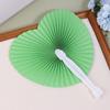 1Pc Wedding Heart-Shaped Paper Folding Fan For Birthday Party Souvenirs Anniversary Engagement Baby Baptisms Guest Gifts