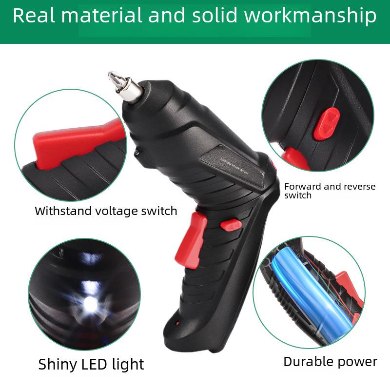 Rechargeable Mini Electric Screwdriver and Hand Drill Set for Home Use