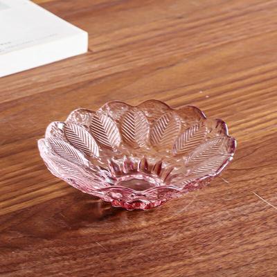 Yude Pink Petal Glass Dinnerware Set