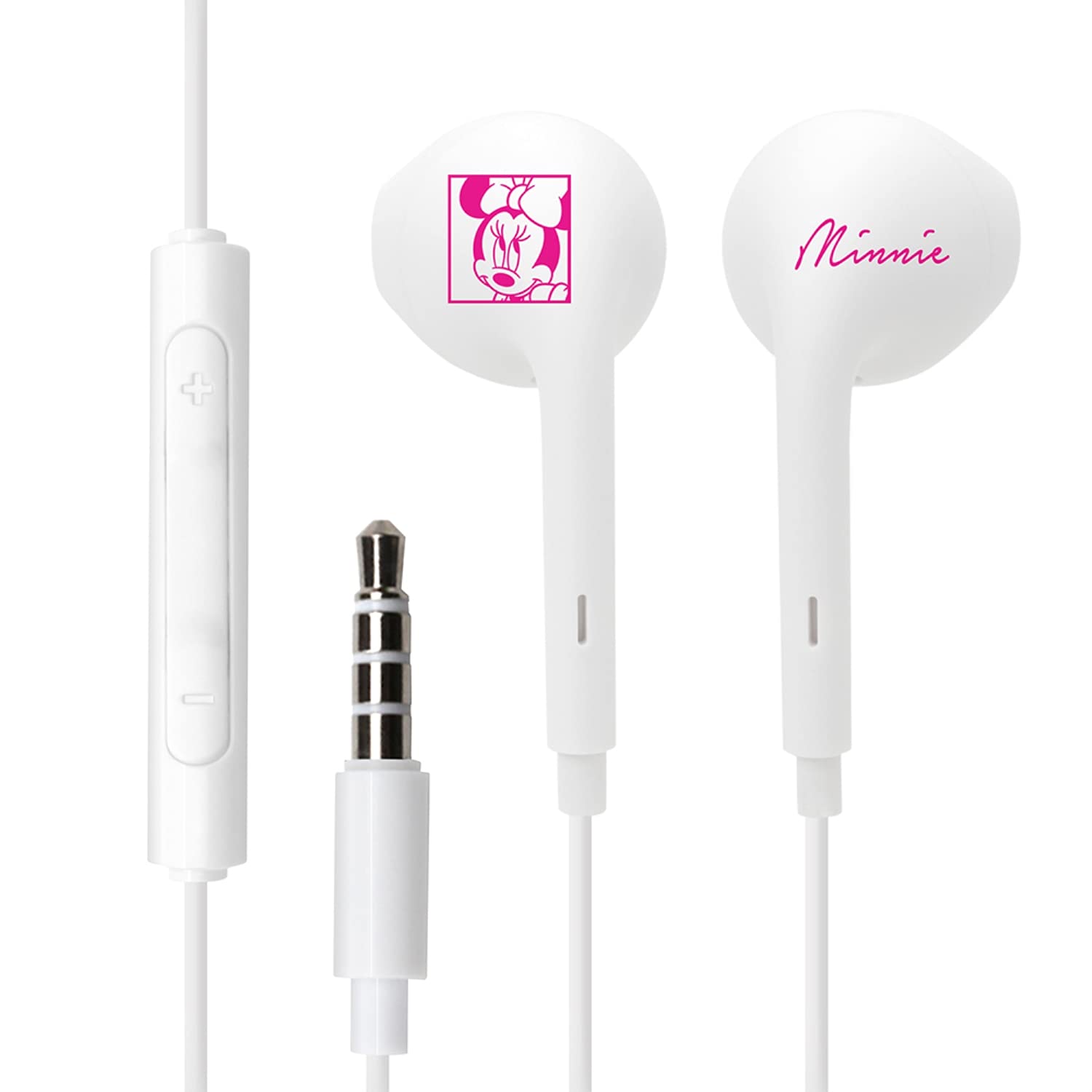

Premium Style Stereo Earphones Earphone Plug 3.5mm [Minnie Mouse] PG-DSHE02MNE