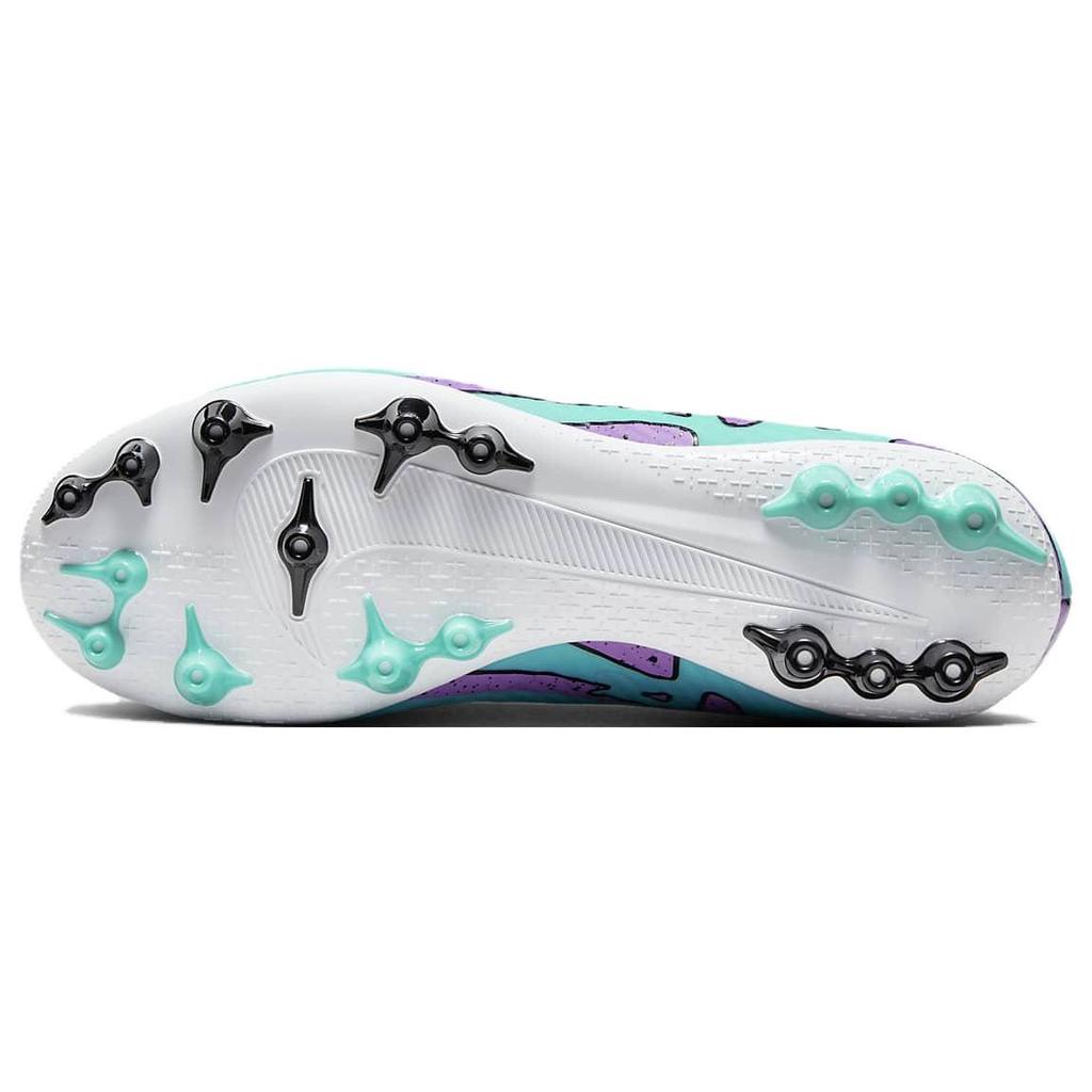 Nike Air Zoom Vapor 15 Academy AG Soccer Shoes Unisex Soccer Shoes Green Purple DJ5630-300