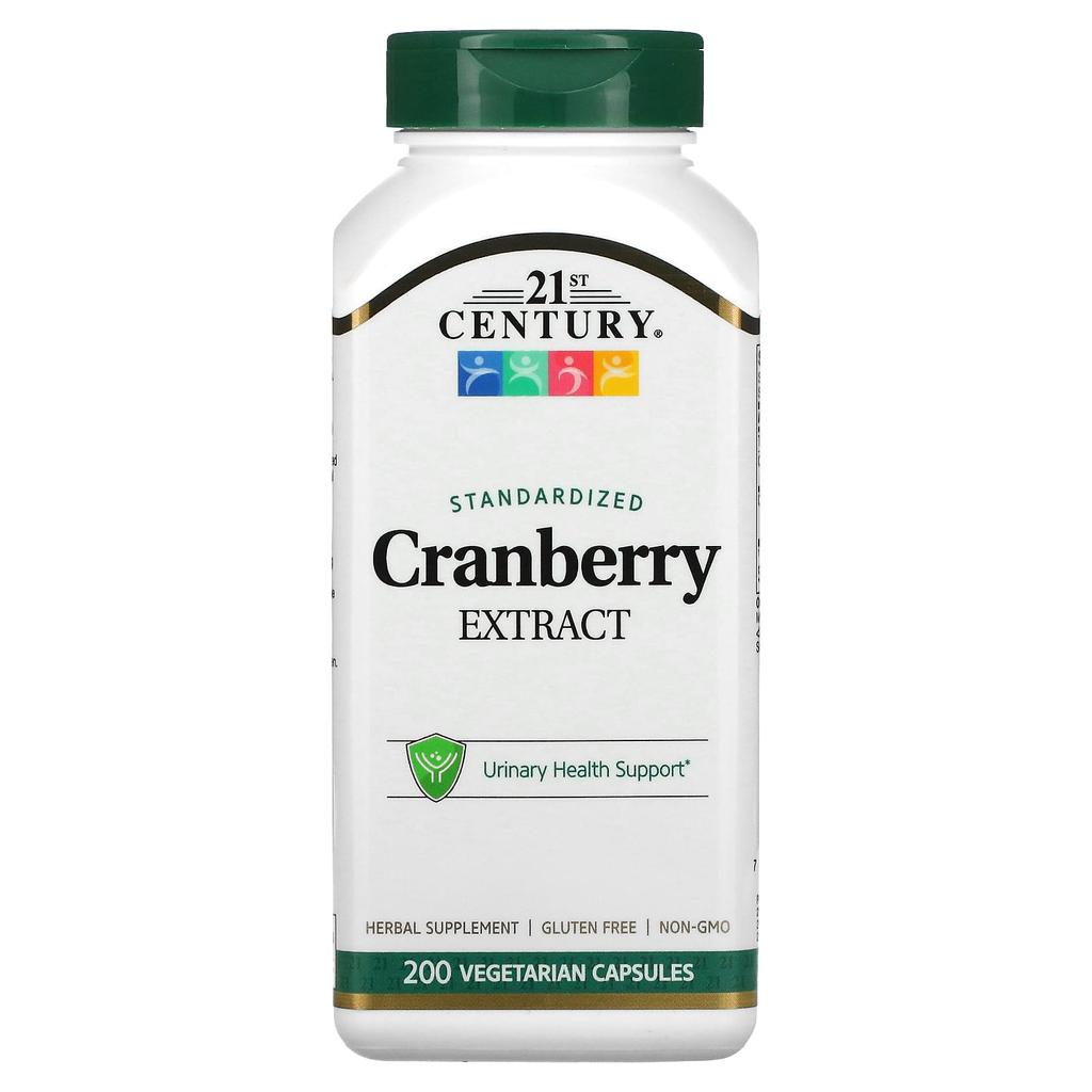 21st Century Cranberry Extract, Standardized, Veggie Capsules, 200