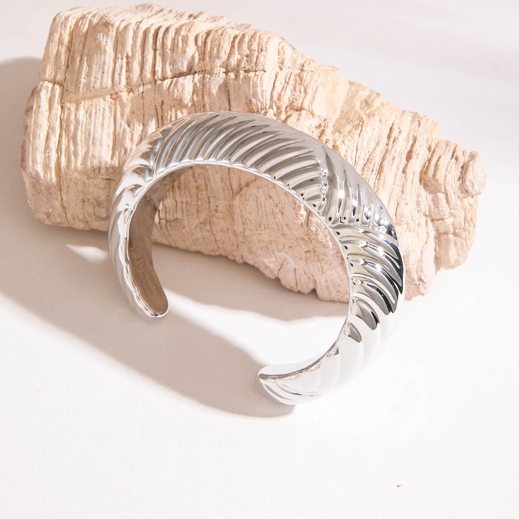 Geometric Irregular CCB Gold and Silver Bracelet, Hip Hop Exaggerated Jewelry Bracelet Set Female