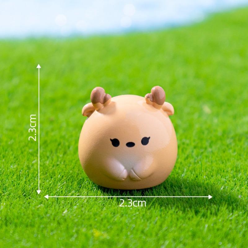Cute and Chubby Panda Capybara Little Animal Figurines Cute Particle Decorations Hanging Accessories and Small Ornaments