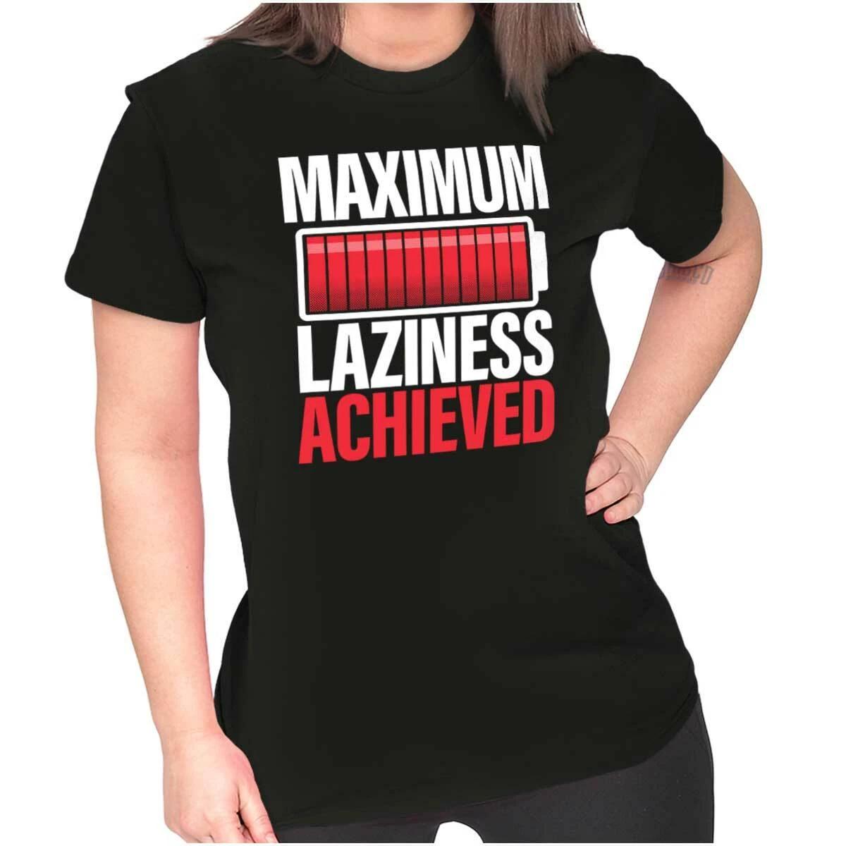 Lazy I Can t Move Procrastinator Not Today Womens Top Junior Graphic Tee S