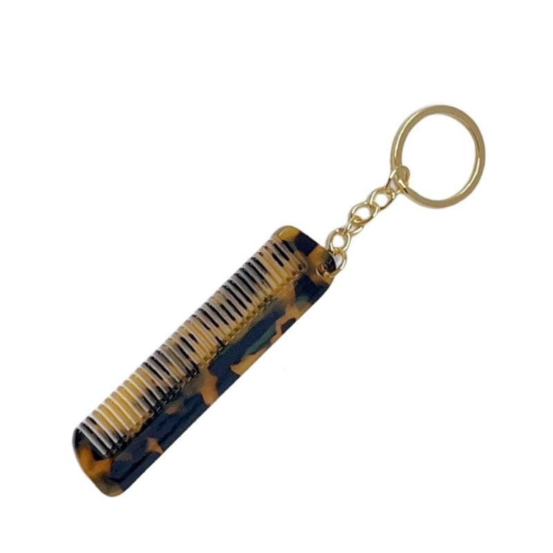 Hair Comb Keychain Bag Charms for Women Purse Handbag Backpack Bag Pendant Charms Car Keyring Aesthetic Keychain Charms