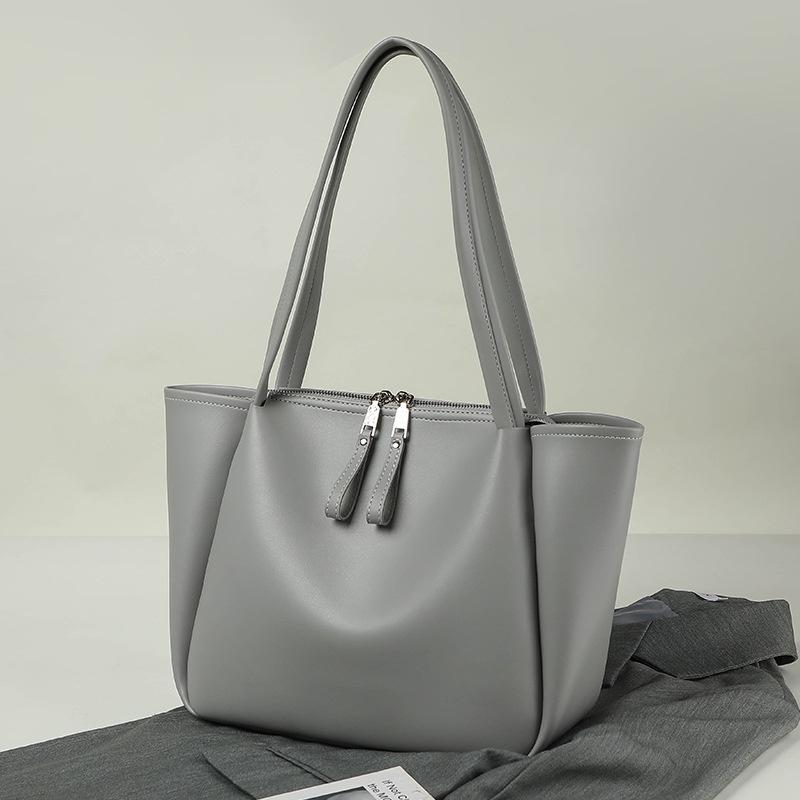 2023 New Fashion Women's Tote Bag Large Capacity Cross-border Soft Leather Shoulder Bag Street Style