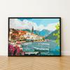 Malowanie Po Numerach Z Ramą Obrazy Do Malowania - Letni Krajobraz 50X40 Cm