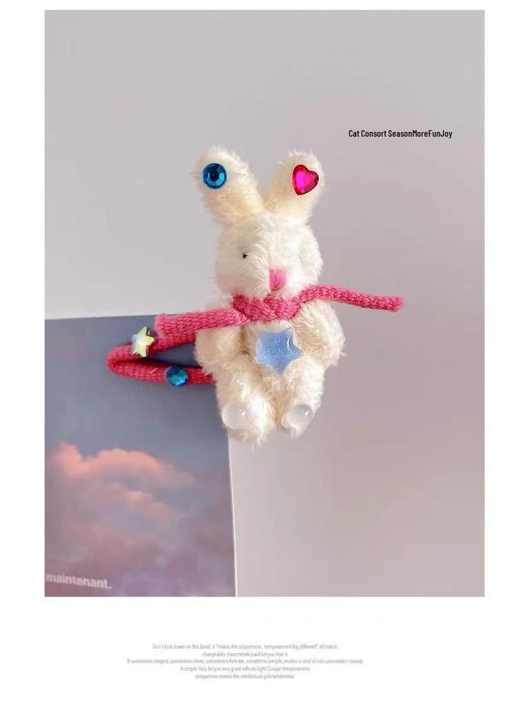 Süße Häschen Haarspange: Kleine Haarspange für Mädchen, perfekt für Pony und abstehende Haare, entzückender Kopfschmuck für Herbst 2023.