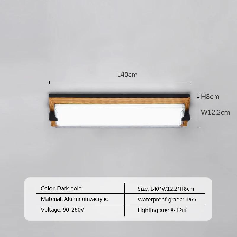 Modern LED Wall Lamp Waterproof Outdoor Corridor Courtyard Balcony Entrance Sunshine Room Interior Super Bright Wall Decor Light