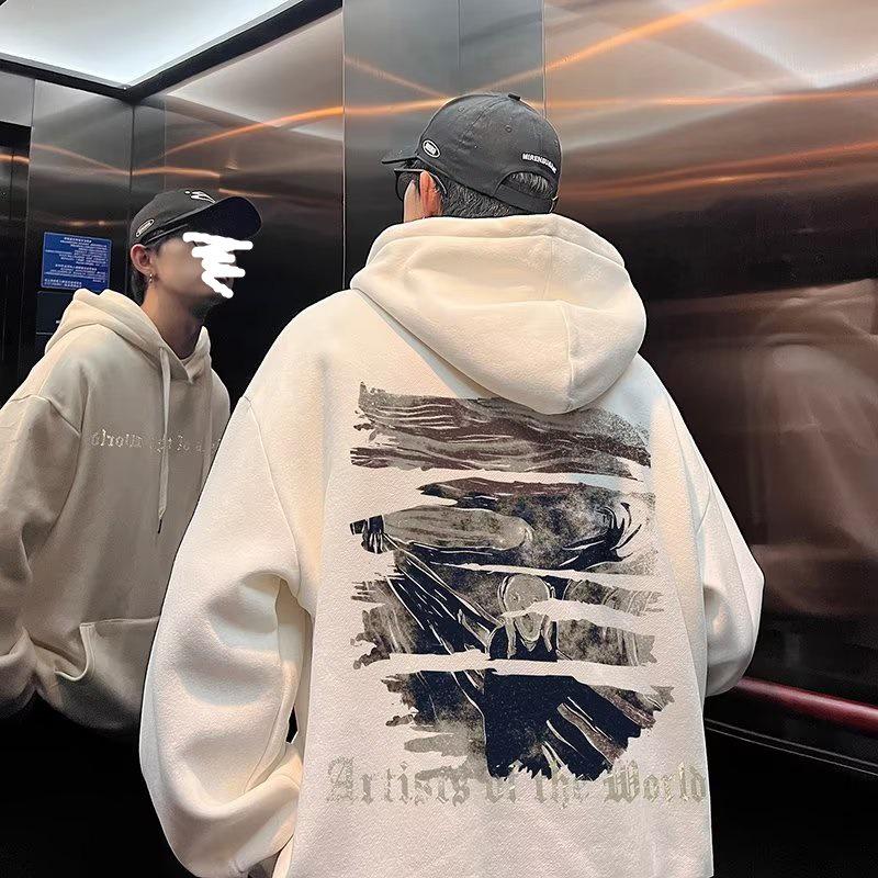 Pánská trendy fleecová mikina s kapucí: Ležérní bunda podzim/zima