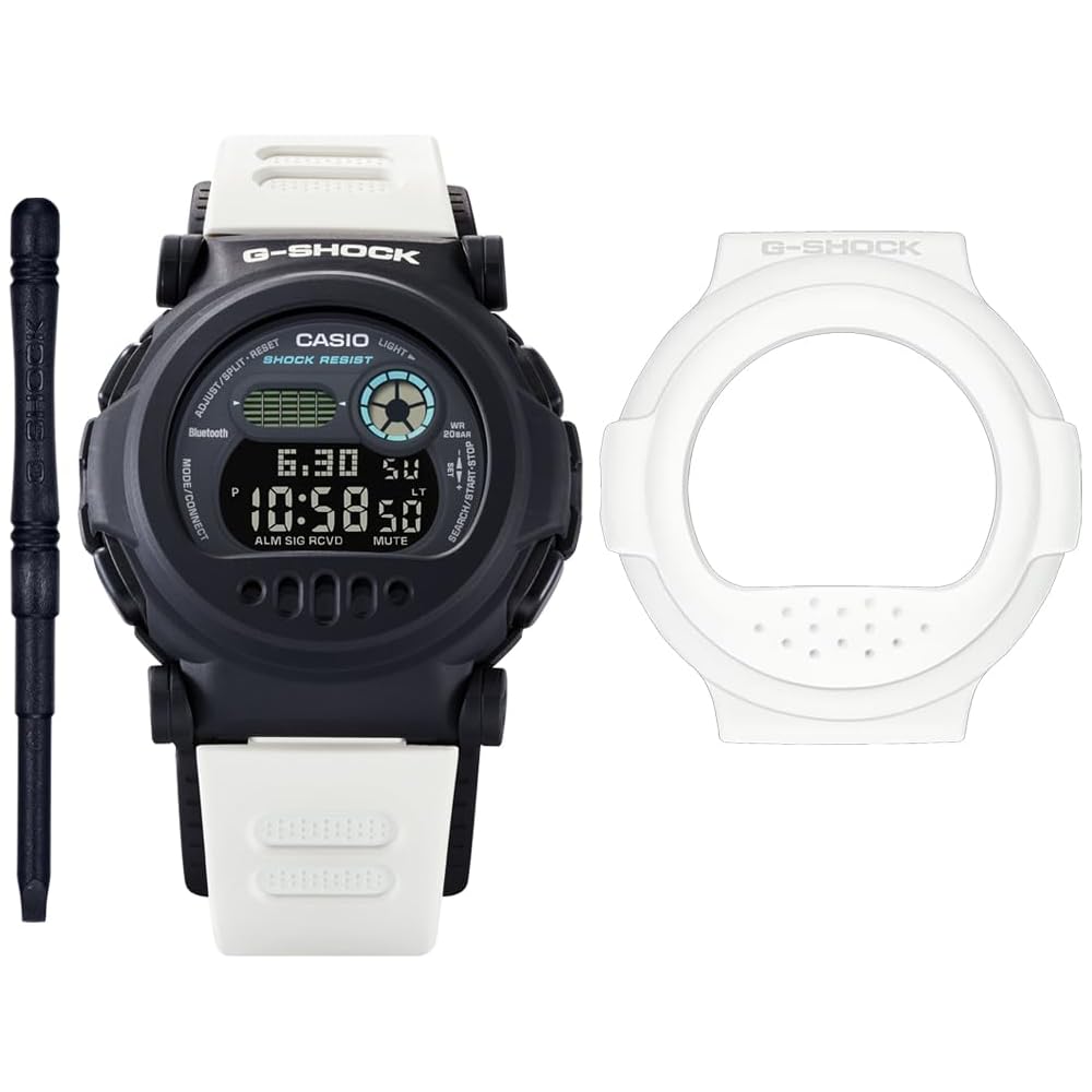 

Casio G-Shock Sci-fi World Series Bluetooth Watch with Removable Bezel G-B001SF-7JR White