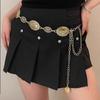 Bohemian Retro Ethnic Waist Chain Belt with Metal Ornaments