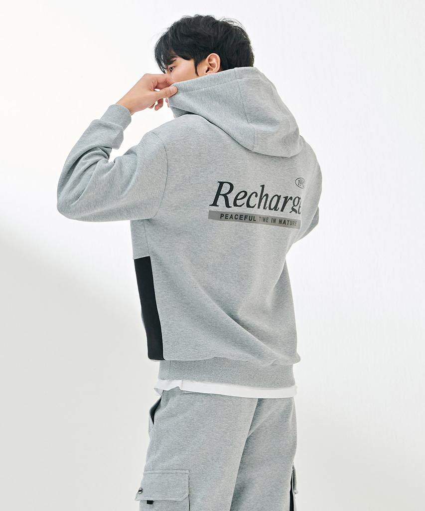 Men'S Color Block Hoodie-Dark5113B0B