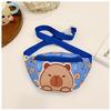 Crossbody Printed Capybara Chest Bag Children Cartoon Outdoor Leisure Waist Pack