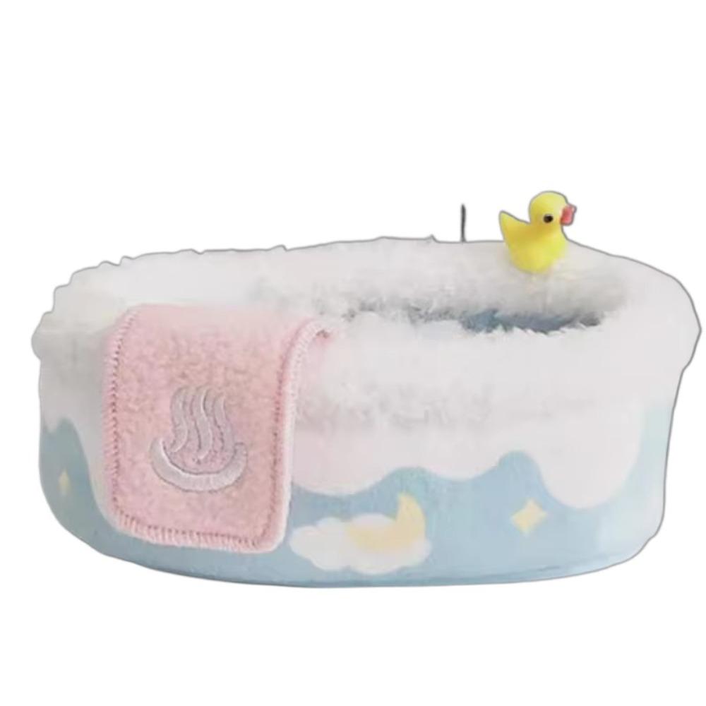 Desktop Decoration Doll Sleeping Bag Scene Decor 10cm Doll Bathtub Cotton Doll Bathtub  Photo Props