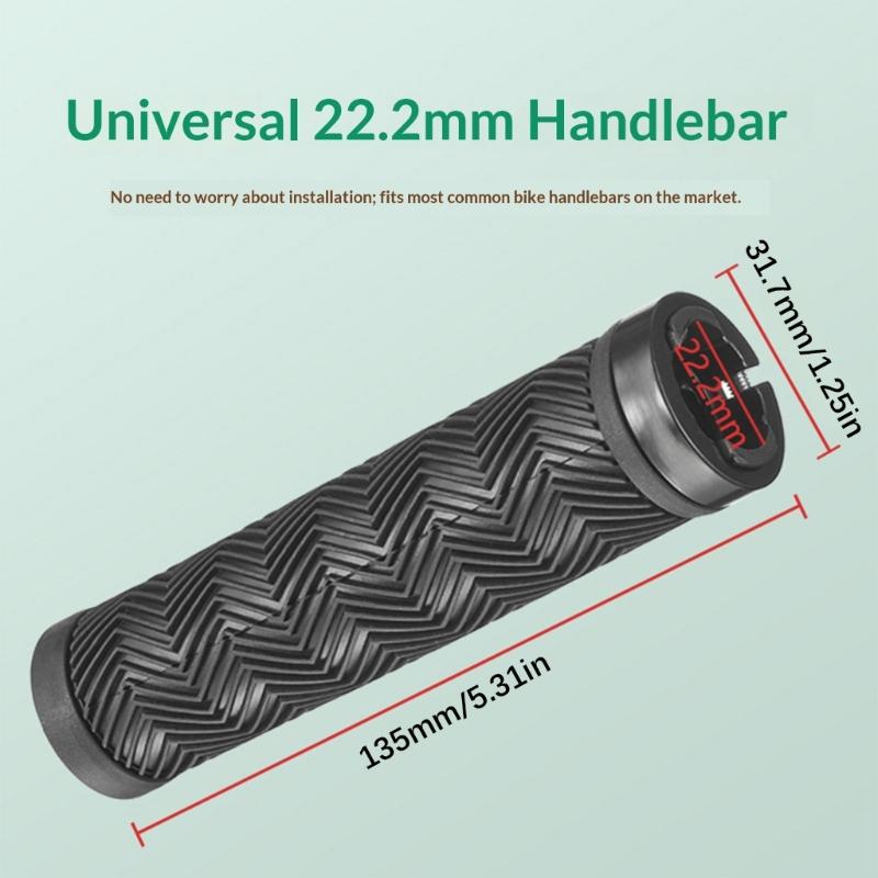 1 Pair Shock Absorbing Mountain Bikes Handlebars End Grip Bicycles Handle Cover Handlebars Grip Sleeve Bicycles Grip