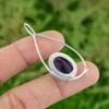 Daughters Day Deal Natural African Amethyst Trendy Pendant 925 Sterling Silver