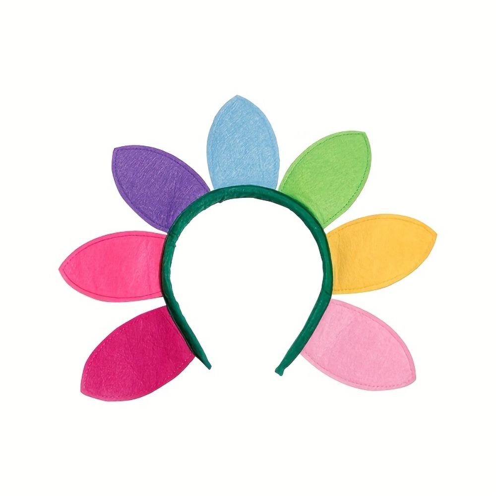 1pcs - Funny Cute Hair Hoop - Colorful Sunflower Decor Headband - Costume Headband For Hair Decoration