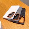 For Samsung Galaxy S26+ Magnetic Case Wave Texture PU Leather Coated PC + TPU Phone Cover