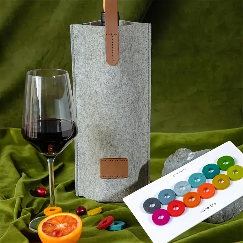 Wine Bag Felt Single Bottle Insulated Tote Bottle Wine Carrier Bag Padded Wine Cooler Gift For Wine Lovers Or Wedding