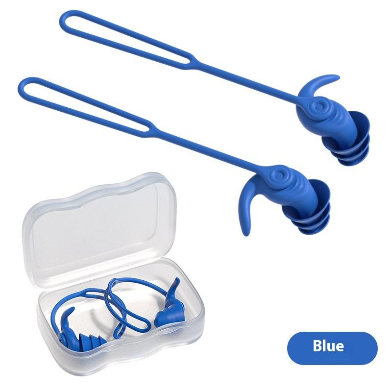 Swim Ear Plugs With Rope Silicone Waterproof Anti-Noise Pool Swimming Earplugs Water Sports Accessories Swim Swimming Ear Plugs