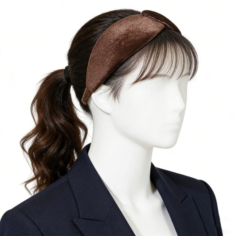 2Pcs Velvety Headbands Solid Color Elegant Style Hairband For Women And Girls Daily Wear Fashionable Accessory