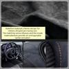 Car Steering Wheel Cover Suede Leather For Mercedes Benz Class GLC GLK ML SLK Vito W203 W222 W221 Steering Wheel Braiding Cover