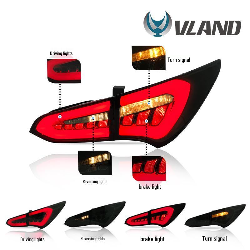 2014-2018 Hyundai Santa Fe Taillight Assembly: Light Guide, Brake, Running & Reverse
