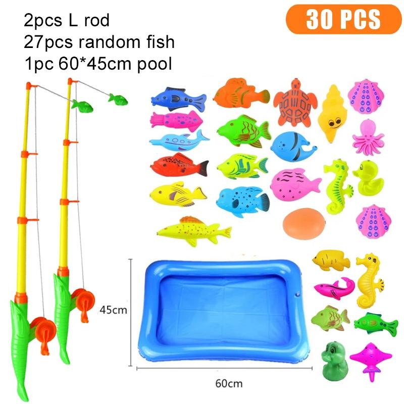 Fishing Game Kit Plastic Party Favors Festival Leisure Entertainment Gathering Gifts for Guests Indoor Outdoor Water Play TMZ