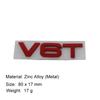3D V8T V6T V6 V8 T for A1 A3 A5 A6 A4 A7 Q3 Q5 Q7 car Hood Fender trunk Rear Bonnet Nameplate Decal Emblem Badge Sticker