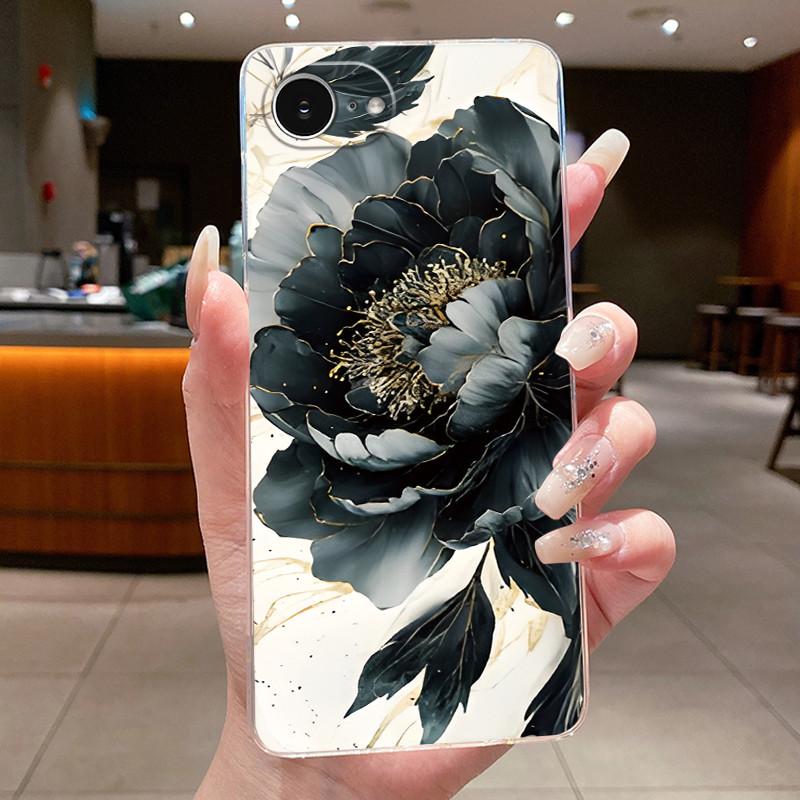 Per Custodia iPhone 17e Trasparente Lusso Moda Elegante Farfalla Fiore Morbido TPU Silicone Copri Telefono per Apple iPhone 17e 17 e Casing