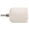 White Cloth Polishing Wheel Cylindrical Type Electric Drill Grinding Tools with Handle40mm