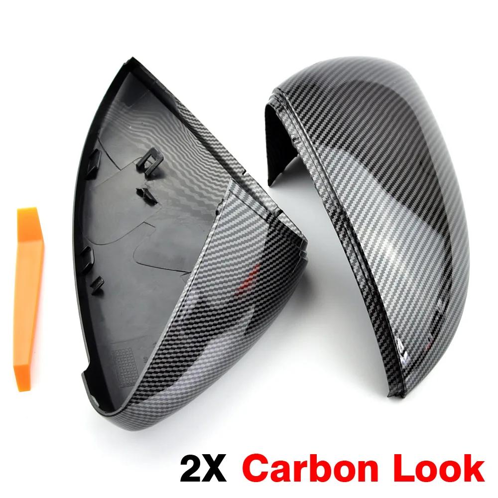 2 kusy Pro Vw Golf 7 Mk7 7.5 Gtd Gti Touran L E-Golf Kryty Zrcátek Bočních Křídel Jasně Černé Kryty Pouzder Zrcátek Zadního Pohledu 12-20