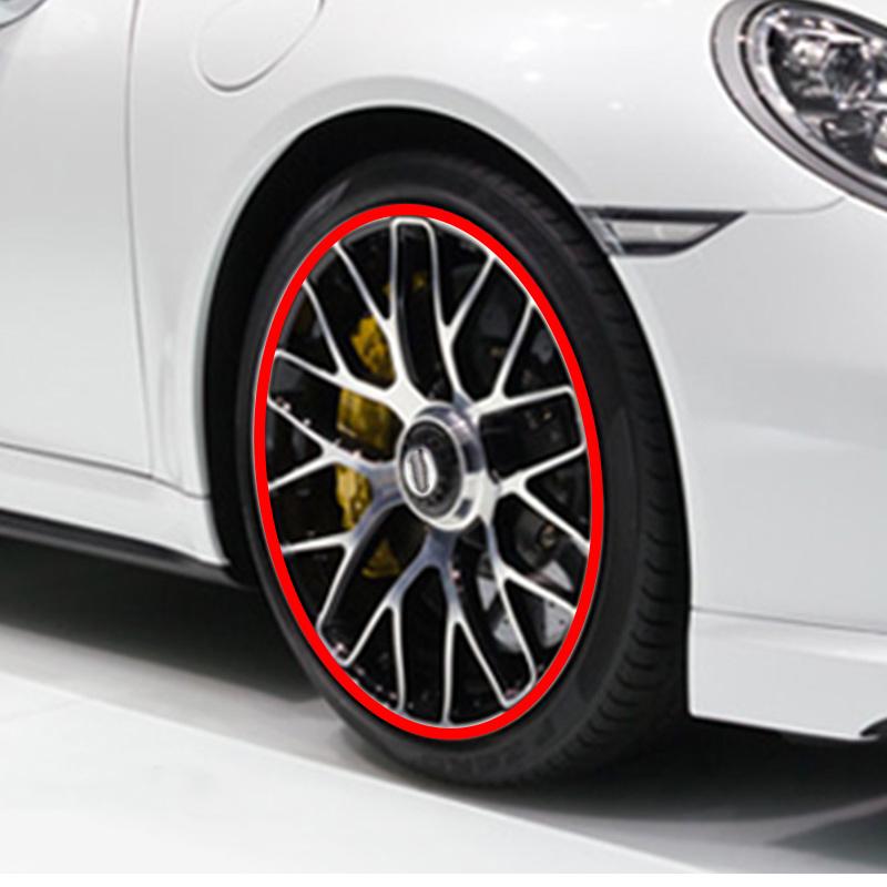 SEAMETAL 8M Car Truck Wheel Hub Rim Edge Protector Ring Tire Guard Sticker Rubber Strip Edge Protector