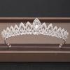 DIEZI Elegant Luxury Girls Crystal Bridal Tiara Crown Birthday Party New Fashion Bride Queen Headbands Hair Jewelry Accessories