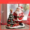 Figura de Resina de Halloween Papá Noel y Árbol de Navidad Decoración del Hogar Regalo para Fiestas Festivas