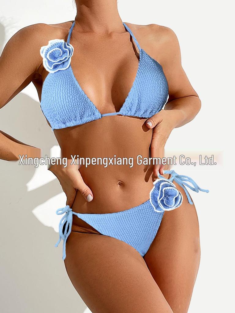 2024 Sporty Fluorescent Women's Bikini Swimsuit - Sexy Cross-Border Style